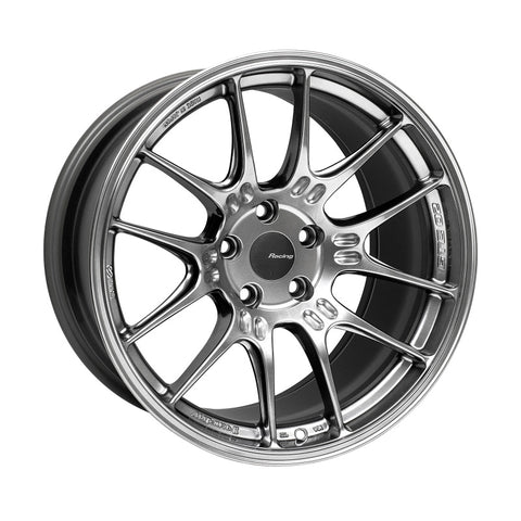 Enkei GTC02 18x10 5x112 32mm Offset 66.5mm Bore Hyper Silver Wheel - 534-810-4432HS