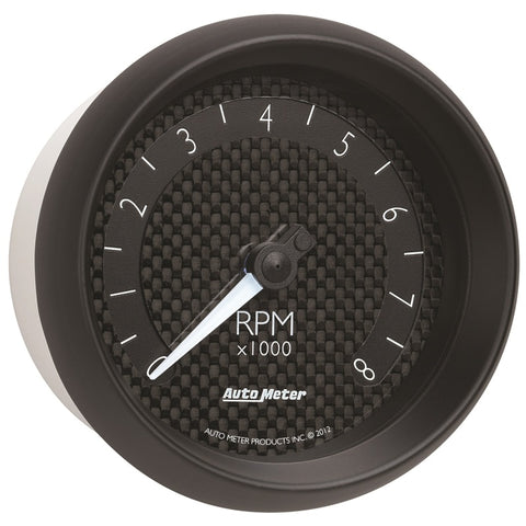 Autometer GT Series 3-3/8in In Dash 8K RPM Tachometer - 8097