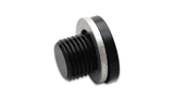 Vibrant M14 x 1.5 Metric Aluminum Port Plug with Crush Washer - 16663