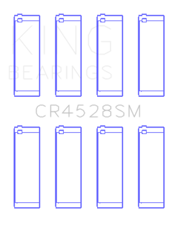 King Engine Bearings BMW N42 B20/N46 B20 (Size +1.0mm) Connecting Rod Bearing Set - CR4528SM1.0