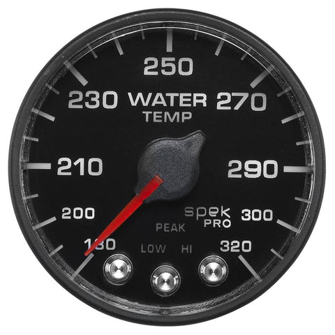 Autometer Spek-Pro - Nascar 2-1/16in Water Temp 180- 320F Bfb Ecu - P552328-N1