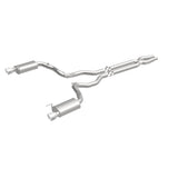 MagnaFlow Cat Back, SS, 3in, Street, Dual Split Polished 4.5in Tips 2015 Ford Mustang GT V8 5.0L - 19100