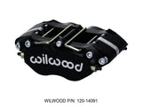 Wilwood Caliper-GN6R-L/H-Black Ano (.80 Thk Pad) 1.75/1.38/1.38in Pistons 1.38in Disc - 120-13947