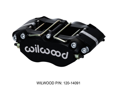 Wilwood Caliper-GN6R-L/H-Black Ano (.80 Thk Pad) 1.75/1.38/1.38in Pistons 1.38in Disc - 120-13947