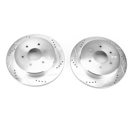 Power Stop 17-18 Nissan Titan Rear Evolution Drilled & Slotted Rotors - Pair - JBR1753XPR