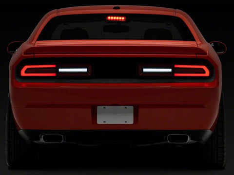 Raxiom 08-14 Dodge Challenger LED Tail Lights- Black Housing Red Lens - CH15224
