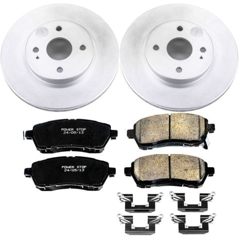 Power Stop 11-14 Mazda 2 Front Z17 Evolution Geomet Coated Brake Kit - CRK6344