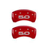 MGP Rear set 2 Caliper Covers Engraved Rear 2015/50 Red finish silver ch - 10203RM52RD