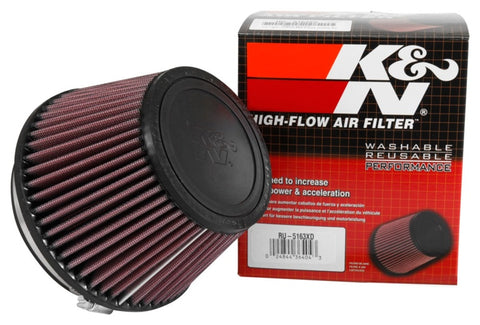 K&N Filter Universal X Stream Clamp-On 5in Flange 6.5in Base 4 1/2in Top 4 1/8in Height - RU-5163XD