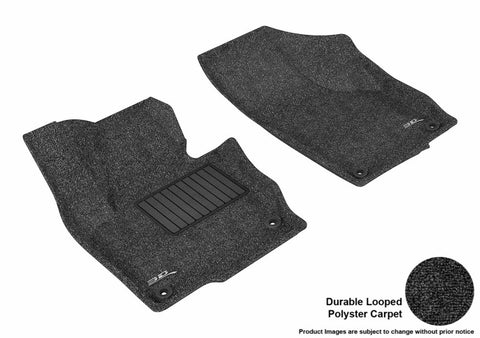 3D MAXpider 2009-2019 Volkswagen Tiguan/Tiguan Limited Classic 1st Row Floormat - Black - L1VW02112209