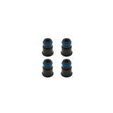 BLOX Racing 14mm Adapter Top (1/2in) w/Viton O-Ring & Retaining Clip (Set of 4) - BXEF-AT-14S-4
