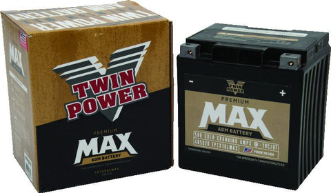 Twin Power GYZ-32HL Premium MAX Battery Replaces H-D 66010-97A Made in USA 500 CCA - 485020