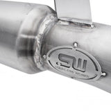 Stainless Works 2016-18 Ford Focus RS 3in High-Flow Cats Downpipe Factory Connection - FCRS16DPCAT