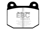 EBC 77-83 BMW 320 2.0 (E21) Yellowstuff Front Brake Pads - DP4197R