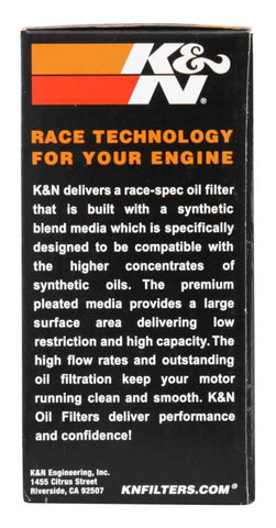 K&N 1.625in OD x 2.719in H Oil Filter - KN-655