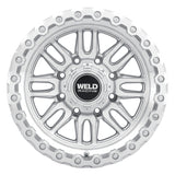 Weld Off-Road Swift 17x9in - 8x165.1 BP - ET-12 - 125.1mm CB - Gloss Silver Machined Wheel & Ring - W18579082450