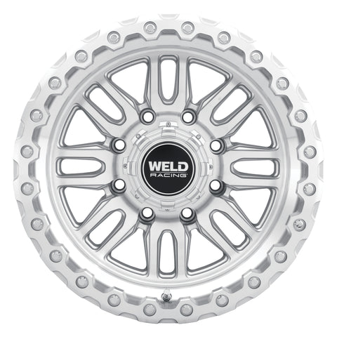 Weld Off-Road Swift 17x9in - 5x114.3 / 5x127 BP - ET-12 78.1mm CB Gloss Silver Machined Wheel & Ring - W18579026450