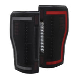 ANZO 2017+ Ford F-250 LED Taillights - Black/Smoke - 311288