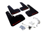 Rally Armor 13-17 Subaru Crosstrek XV Red Mud Flap w/White Logo - MF26-UR-RD/WH