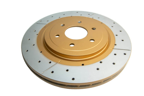 DBA 08-12 Nissan Pathfinder 5.6L Front Drilled & Slotted Street Series Rotor - 2312X