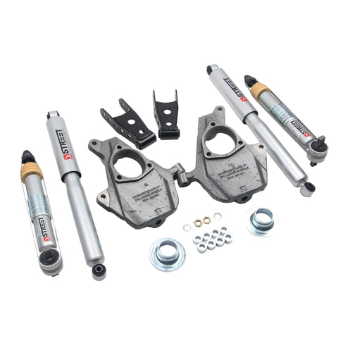 Belltech LOWERING KIT 16.5-18 Chevy Silverado/Sierra All Cab 2in F / 2or3in R w/ Street Perf Shocks - 1010SP