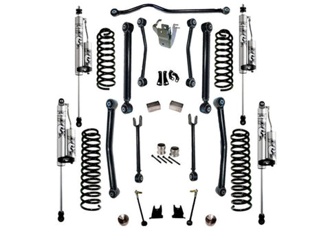 Superlift 07-18 Jeep Wrangler JK 4WD 4in Suspension Lift Kit w/ Fox 2.0 Res Shocks - K997FX