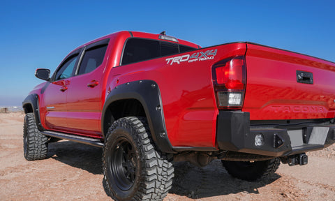 AVS 16-18 Toyota Tacoma Double Cab Ventvisor In-Channel Front & Rear Window Deflectors 4pc - Smoke - 194768