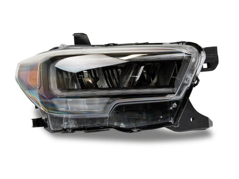 Raxiom 16-23 Toyota Tacoma w/ Factory Halogen DRL LED Headlights- Blk Housing (Clear Lens) - TT8291