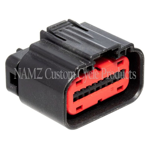 NAMZ 12-20 V-Twin FX Models AMP 18-Position Female Connector Kit w/Terminals (HD 72664-12) - NA-1-488533-6
