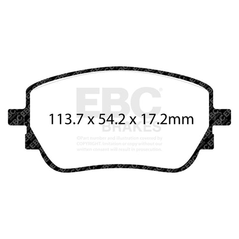 EBC 2019+ Mercedes-Benz A220 Sedan (V177) 2.0T Redstuff Rear Brake Pads - DP32391C