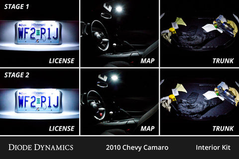 Diode Dynamics 10-15 Chevrolet Camaro Interior LED Kit Cool White Stage 2 - DD0570