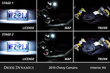 Diode Dynamics 10-15 Chevrolet Camaro Interior LED Kit Cool White Stage 1 - DD0569