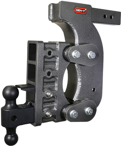 Gen-Y The Boss Torsion-Flex 2.5in Receiver 15in Drop Hitch w/Dual-Ball/Pintle Lock/Stab Kit - GH-1524