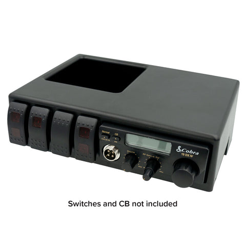 Autometer 2018+ Jeep JL Switch Panel / CB Mount - BLACK - 5397