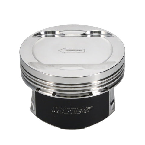 Manley Ford 3.7L Cyclone 3.780in Bore -5.0cc Dish  (9.5:1 Comp) Coated Piston Set - 599520C-6