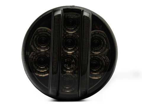 Raxiom 07-18 Jeep Wrangler JK Axial Series LED Front Turn Signals (Smoked) - J119943