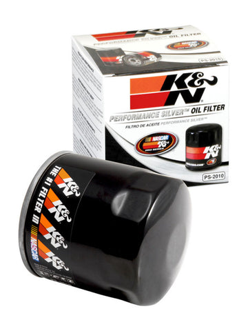 K&N Oil Filter for Ford/Lincoln/Mercury/Mazda/Chrysler/Dodge/Jeep/Cadillac/Ram 3.656in OD x 4in H - PS-2010