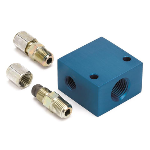 Autometer Transmission Line Adapter Fitting for 5/16in O.D. Tubing 1/2in NPTF - 2287