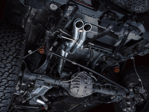 AWE Tuning 22-24 Ford Bronco Raptor 4WD Dual BashGuards Cat-Back SwitchPath Exhaust (No Tips) - 3025-31327