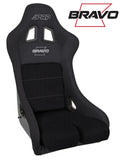 PRP Bravo Composite Seat- Black (PRP Silver Outline/Bravo Silver- Black Stitching) - A4502-201