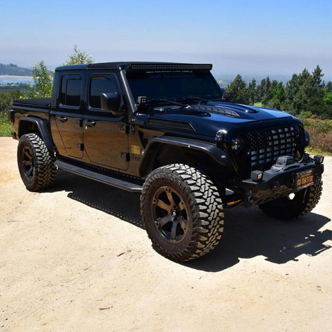 Westin 20-24 Jeep Gladiator Outlaw Running Board - Textured Black - 28-34165