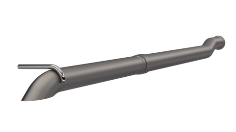 QTP 2018+ Jeep Wrangler JL 304SS Eliminator Cat-Back Crawler Exhaust w/Turn Down Exit - 725018