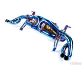 VR Performance Audi R8 2020+ Blue Titanium Exhaust System - VR-R820-170T