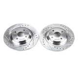 Power Stop 01-05 Mazda Miata Rear Evolution Drilled & Slotted Rotors - Pair - JBR951XPR