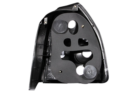 ANZO 1996-2000 Honda Civic Taillights Black - 221065