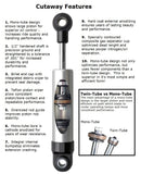 Ridetech Rear HQ Series Shock Eye/Stud (Inverted) 6.65in Stroke - 22179854