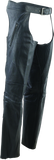 River Road Longhaul Leather Chaps Black - Large - 094440