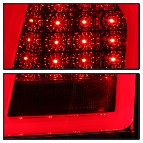 Spyder 05-07 Chrysler 3000C Verison 2 Light Bar LED Tail Lights - Red Clear (ALT-YD-C305V2-LED-RC) - 5083364