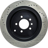 StopTech 05-09 Land Rover LR3 / 06-13 Land Rover Range Rover Sport Drilled Left Rear Cryo Rotor - 128.22010CL