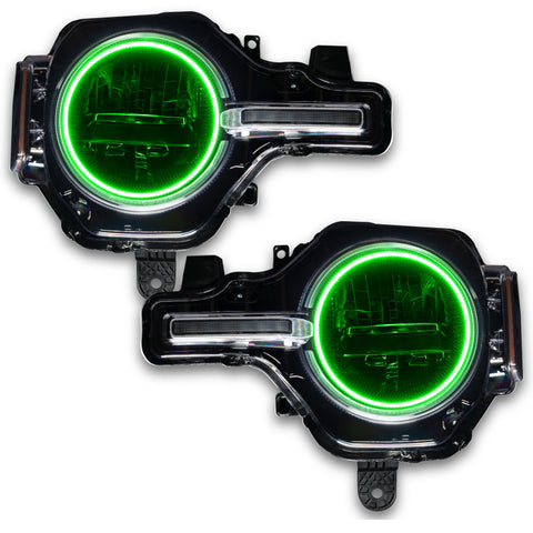 Oracle 2021 Ford Bronco Base Headlight LED Halo Kit - ColorSHIFT - w/ BC1 Controller - 1470-335